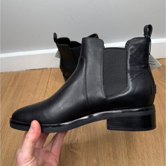 NWT Cole Haan Women's Nora Bootie Black Leather Ankle Chelsea Boot W22260 - Picture 6 of 10